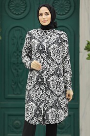  Ecru Plus Size Tunic 11600E - 1