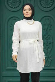  Ecru Women Tunic 6210E - 1