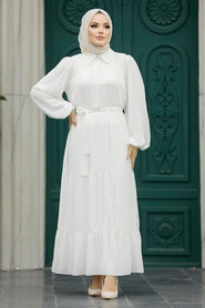  Ekru Hijab For Women Dress 1929E - 2
