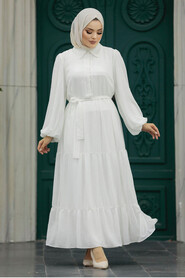  Ekru Hijab For Women Dress 1929E - 1