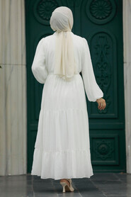  Ekru Hijab For Women Dress 1929E - 4