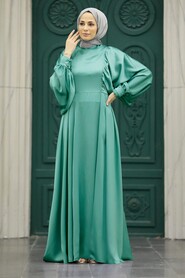  Elegant Almond Green Islamic Clothing Prom Dress 60201CY - NEVA STYLE