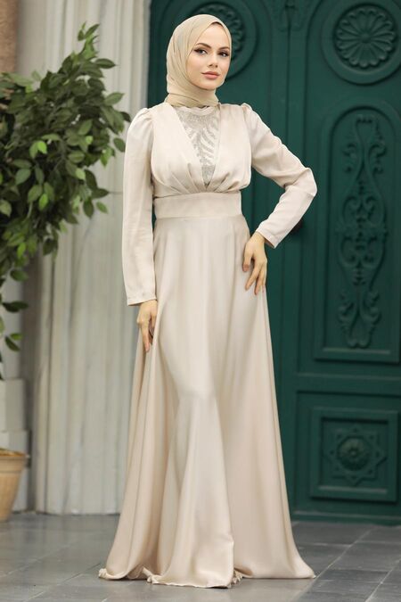 Elegant Black Muslim Engagement Dress 3460S – Joozal