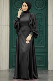  Elegant Black Islamic Clothing Prom Dress 60201S - NEVA STYLE