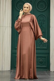  Elegant Brown Islamic Clothing Prom Dress 60201KH - NEVA STYLE
