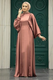  Elegant Chocolate Islamic Clothing Prom Dress 60201CK - NEVA STYLE
