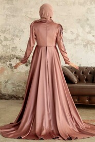  Elegant Cooper Modest Evening Gown 22881BKR - 2