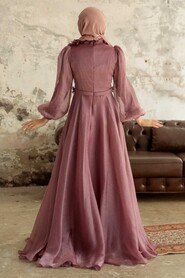  Elegant Dusty Rose Muslim Fashion Evening Dress 22310GK - 3