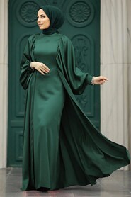  Elegant Emerald Green Islamic Clothing Prom Dress 60201ZY - NEVA STYLE