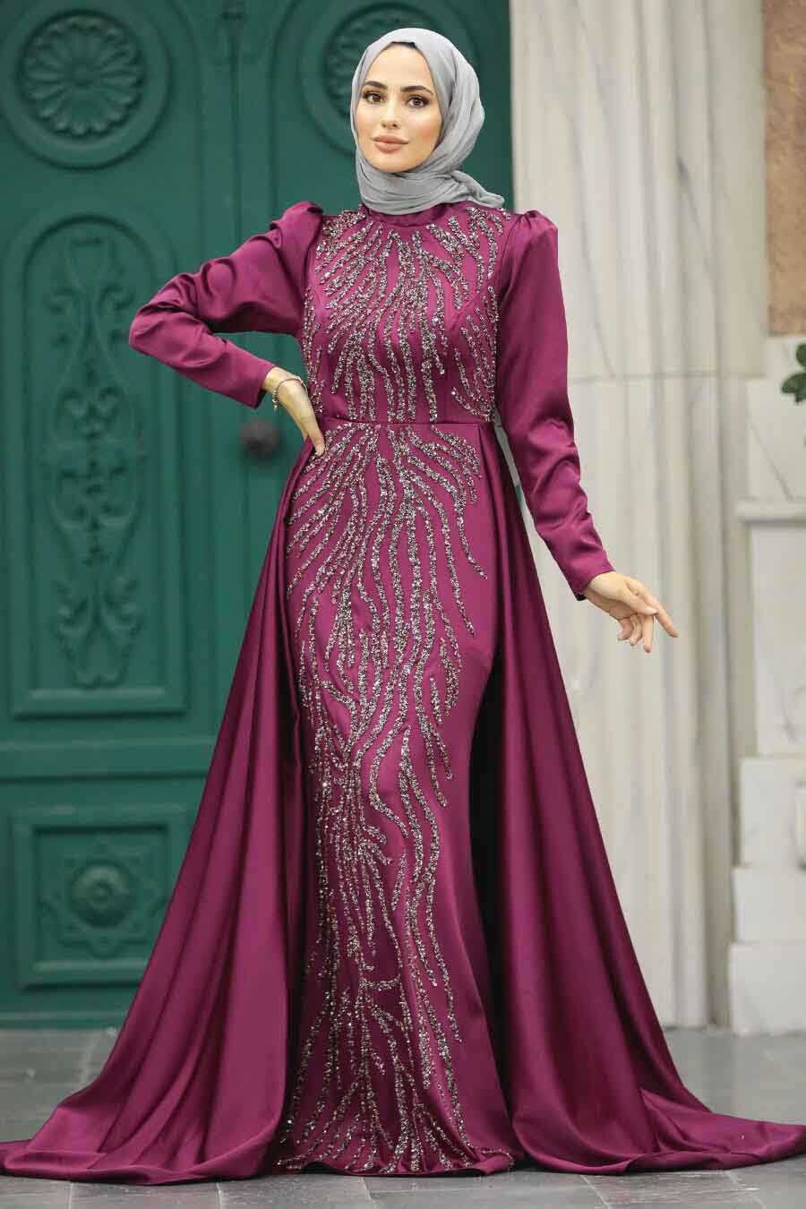 pink islamic wedding dresses