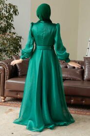  Elegant Green Hijab Evening Dress 36831Y - 3