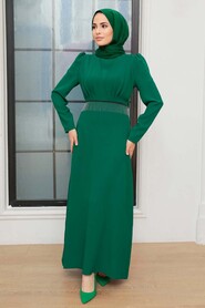  Elegant Green Muslim Bridal Dress 51531Y - 2
