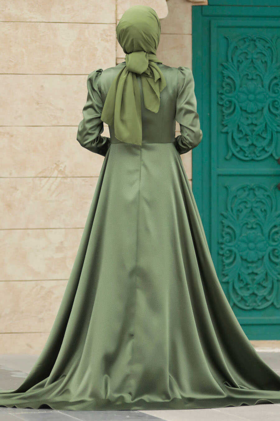 Neva Style - Elegant Khaki Islamic Wedding Gown 22990HK