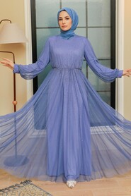  Elegant Lavender Muslim Fashion Evening Dress 20951LV - 1