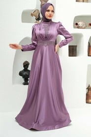 Elegant Lila Hijab Engagement Gown 22221LILA - 1