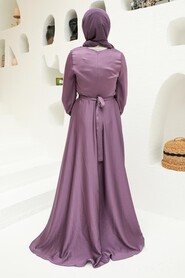 Elegant Lila Muslim Engagement Dress 3460LILA - 3