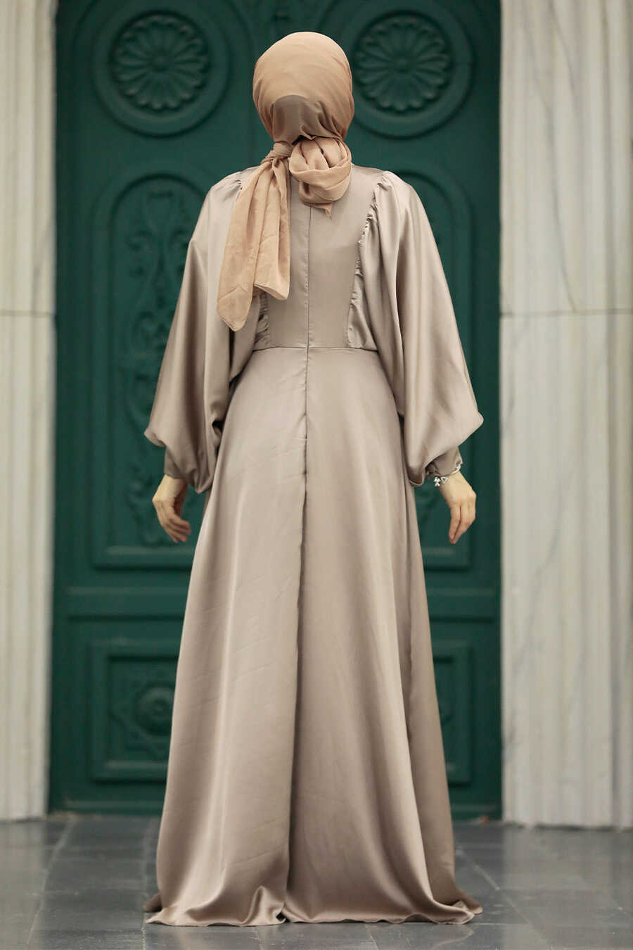 Neva Style - Elegant Mink Islamic Clothing Prom Dress 60201V