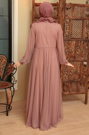  Elegant Mink Muslim Fashion Evening Dress 20951V - 3
