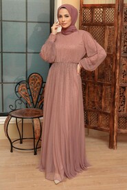  Elegant Mink Muslim Fashion Evening Dress 20951V - 2