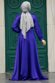  Elegant Purple Modest Evening Gown 5926MOR - Thumbnail