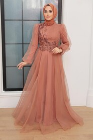  Elegant Sunuff Colored Muslim Engagement Dress 22540TB - 2