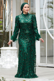  Emerald Green Elegant Evening Gowns 23421ZY - Thumbnail
