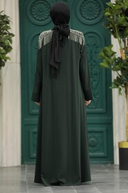  Emerald Green Hijab Turkish Abaya 378500ZY - 3