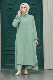  Emerald Green Plus Size Dual Suit 12082CY - 3