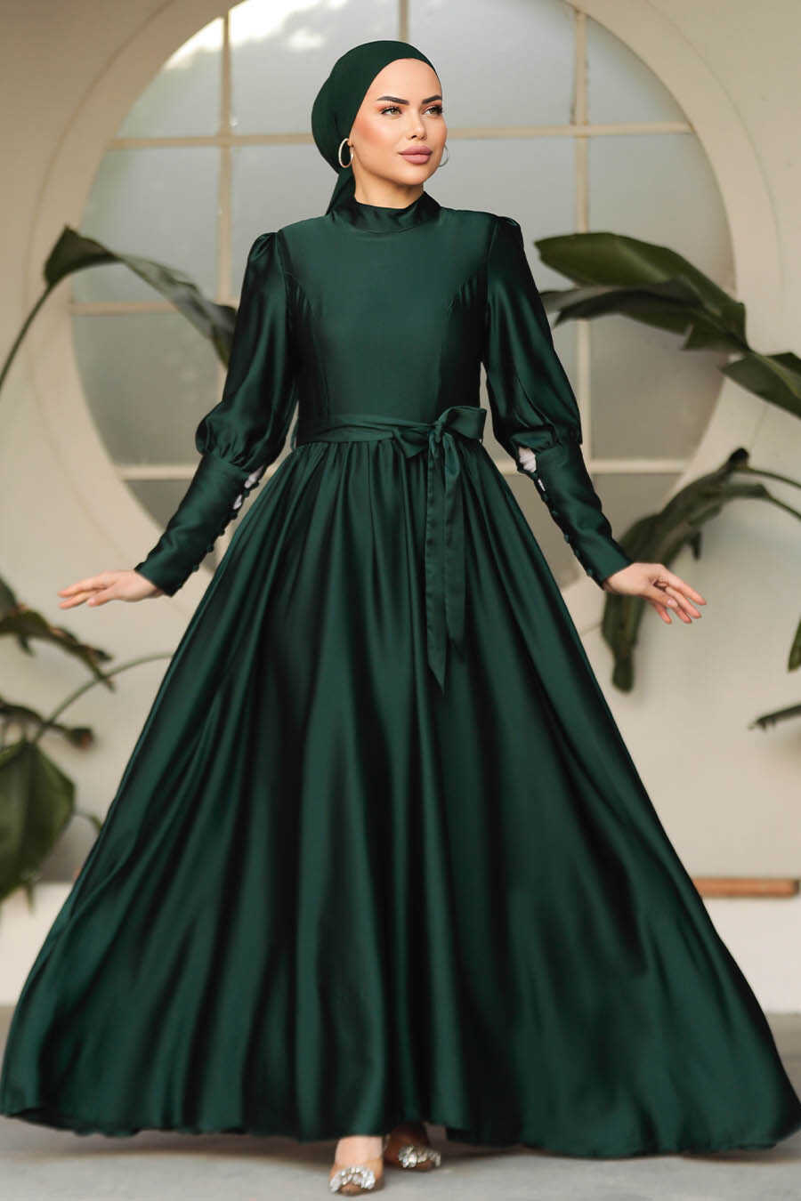  Emerald Green Plus Size Evening Gowns 60801ZY