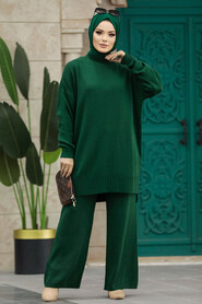  Emerald Green Women Knitwear Dual Suit 34341ZY - 4