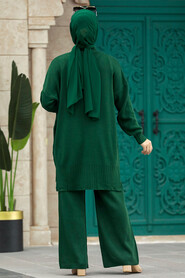  Emerald Green Women Knitwear Dual Suit 34341ZY - 3