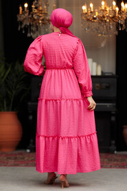  Fuchsia Modest Summer Dress 3033F - 5