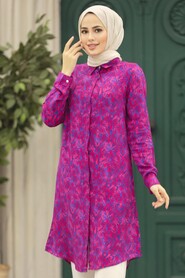  Fuchsia Modest Tunic 11607F - 1
