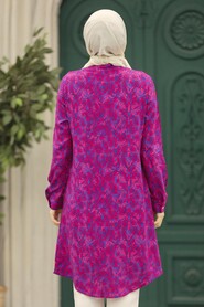  Fuchsia Modest Tunic 11607F - 3