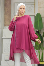 Neva Style - Fuchsia Modest Tunic 24030F - 2