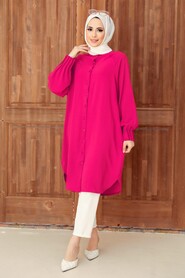  Fushia Hijab Turkish Tunic 6312F - NEVASTYLE