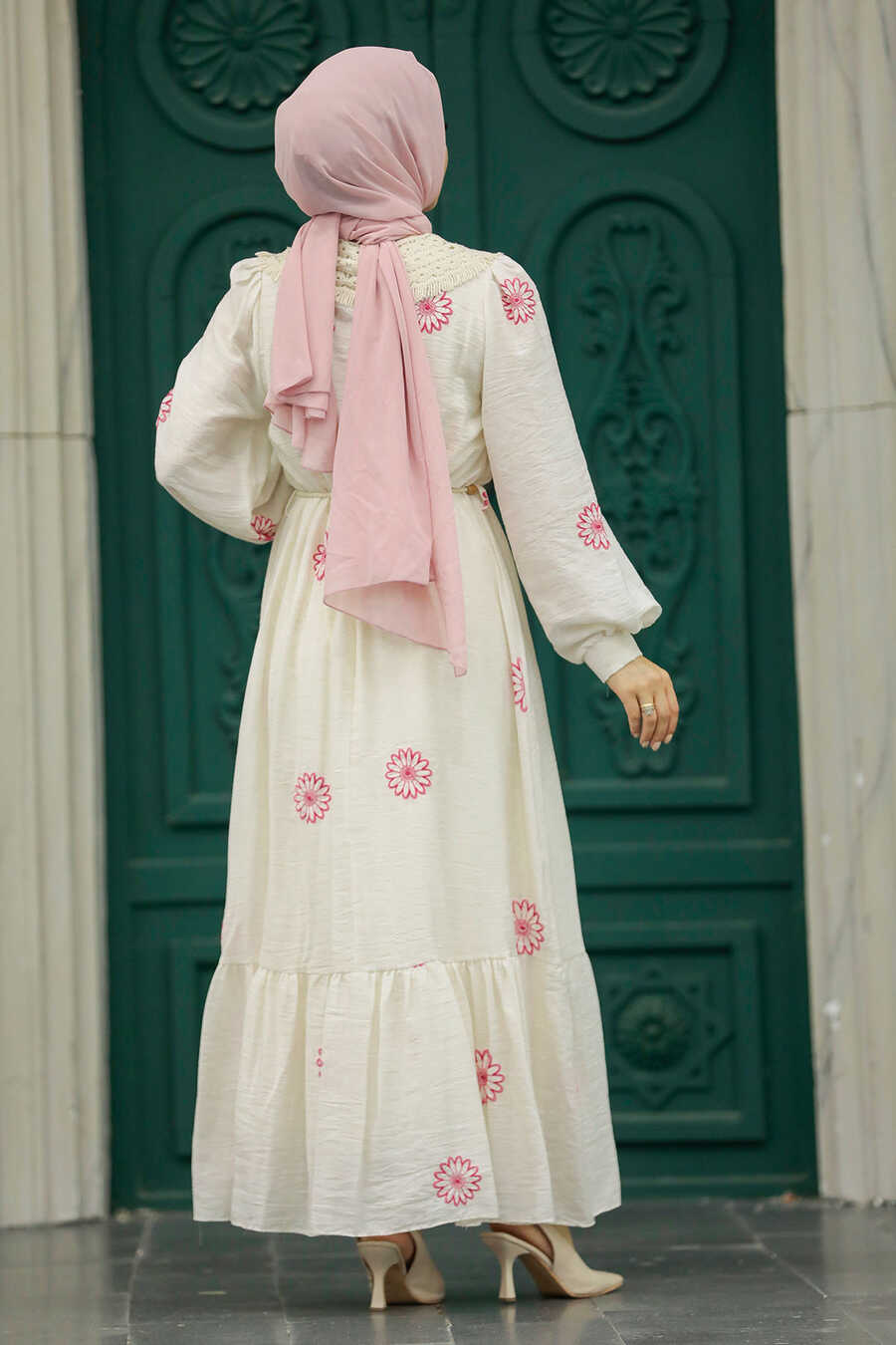 Neva Style - Fushia Long Sleeve Dress 13441F