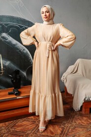  Gold Muslim Dress 3747GOLD - 1