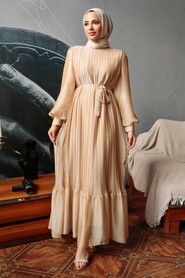  Gold Muslim Dress 3747GOLD - 2
