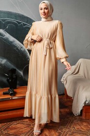  Gold Muslim Dress 3747GOLD - 3