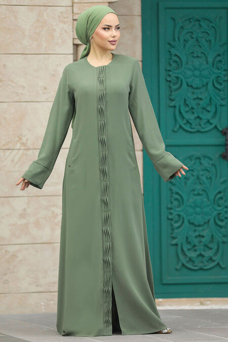  Green Dubai Abaya 20050Y - NEVA STYLE