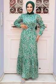 Green High Quality Dress 3430Y - 2