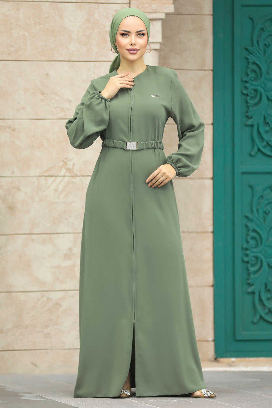  Green Hijab Abaya 20082Y