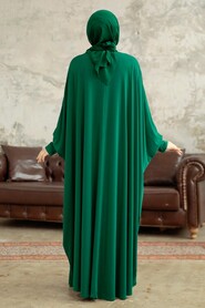  Green Hijab Dress 5867Y - 3