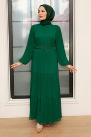  Green Hijab For Women Dress 3590Y - 2