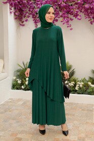  Green Hijab For Women Dual Suit 41612Y - 1