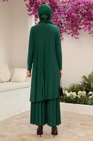  Green Hijab For Women Dual Suit 41612Y - 3