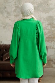  Green Hijab For Women Tunic 1136Y - 2