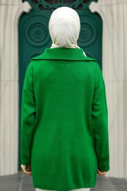  Green Hijab Knitwear Tunic 2690Y - 4