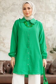  Green Hijab Shirt 1114Y - 2